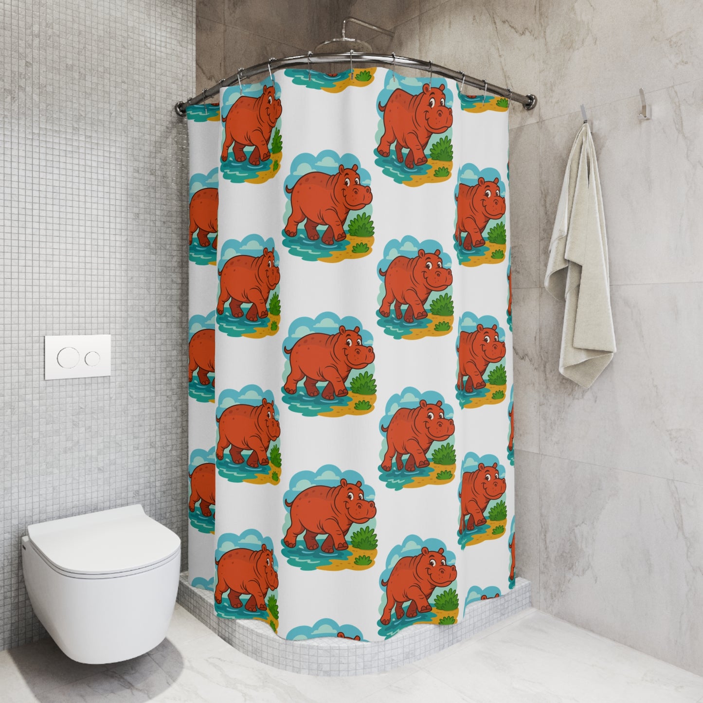 Shower Curtains hippo