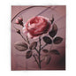 Elegant Rose Arctic Fleece Blanket - Cozy Home Decor, Floral Throw Blanket, Birthday Gift, Wedding Present, Living Room Accent