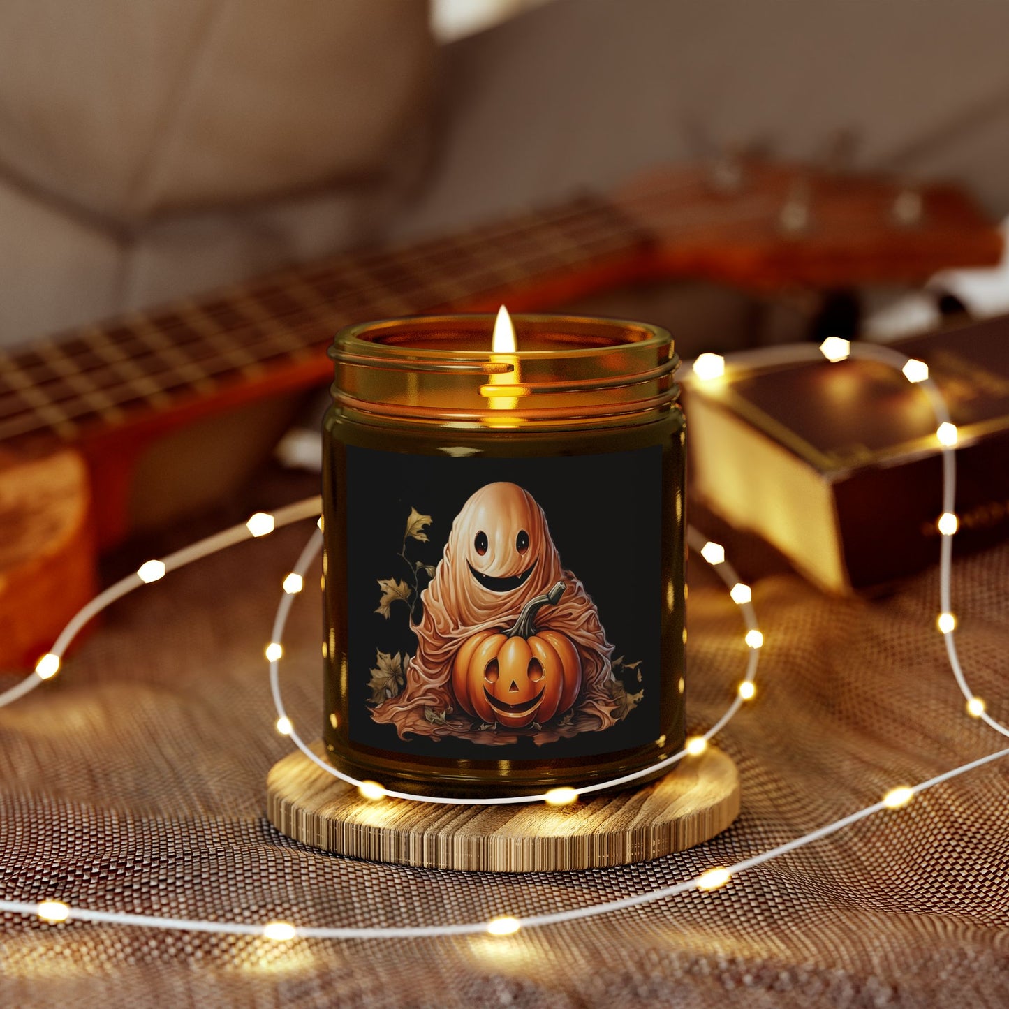 Halloween Scented Candles, Fall Decor, Cozy Home Fragrance, Pumpkin Spice Candle, Spooky Vibes, Autumn Gift