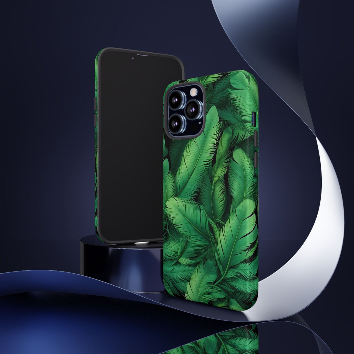 Tough Cases - Tropical Leaf Phone Case, Nature-inspired, Phone Accessory, Gift for Her, Jungle Theme, Eco-Friendly