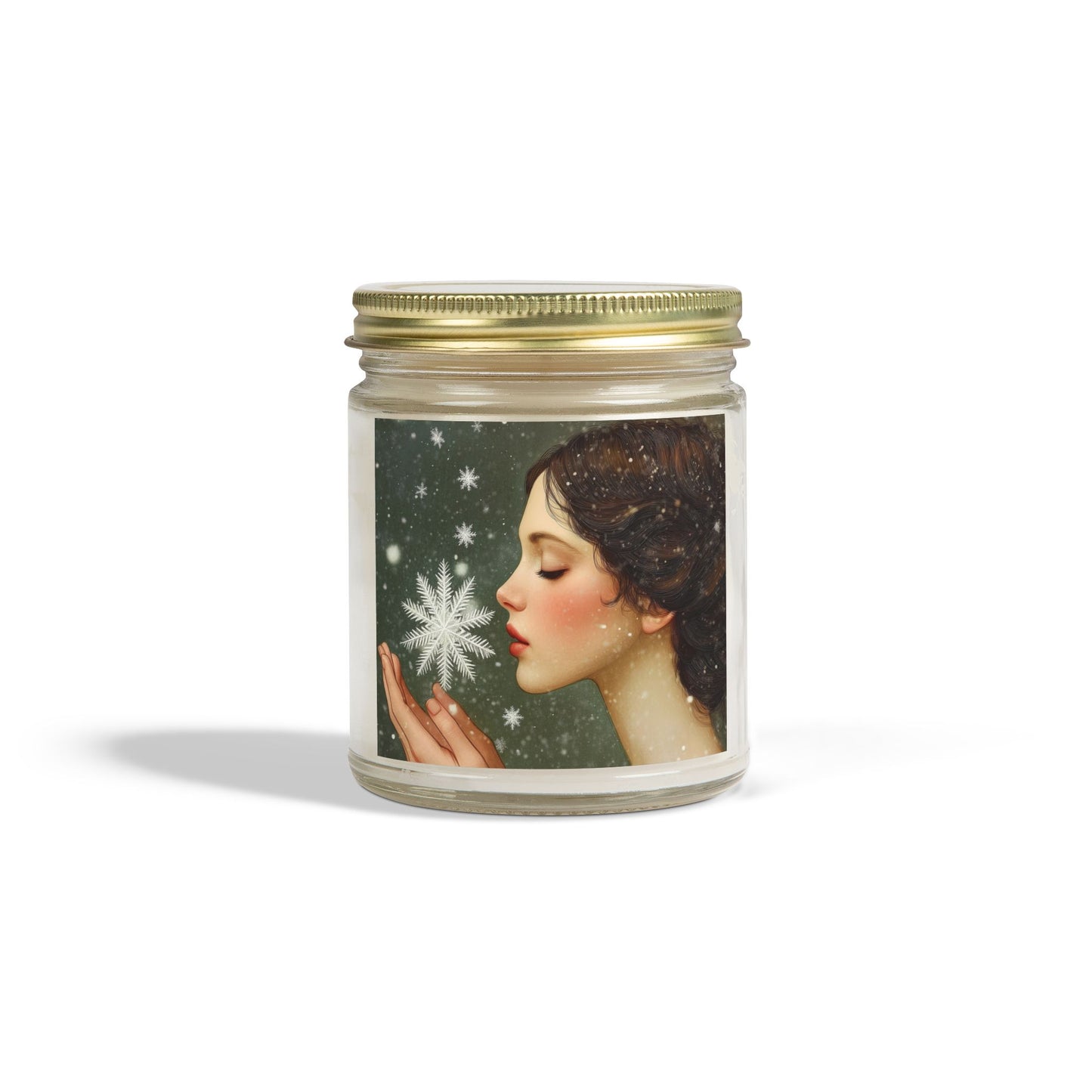 Coconut Apricot Scented Candle, Limited Edition Winter Candle, Decorative Home Fragrance, Gift for Her, Cozy Holiday Decor