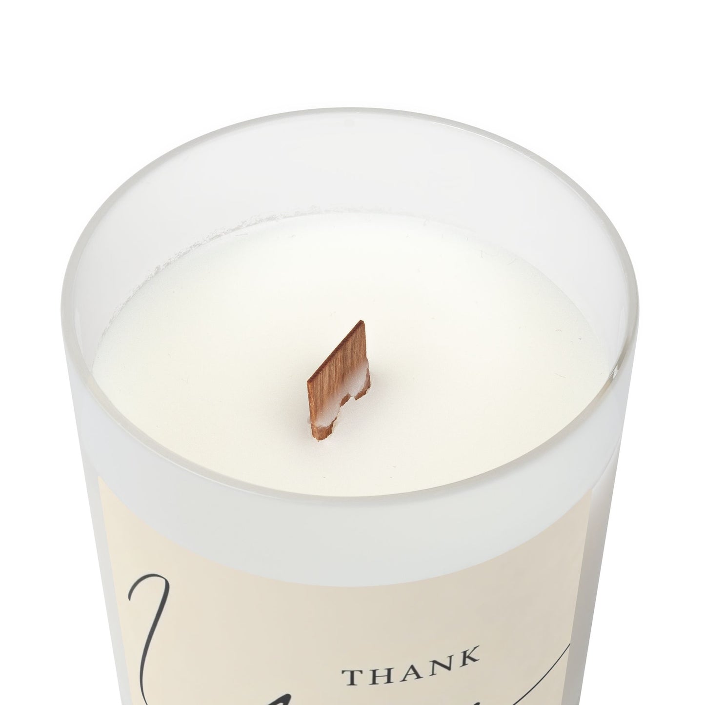 Frosted Glass Candle, 11oz
