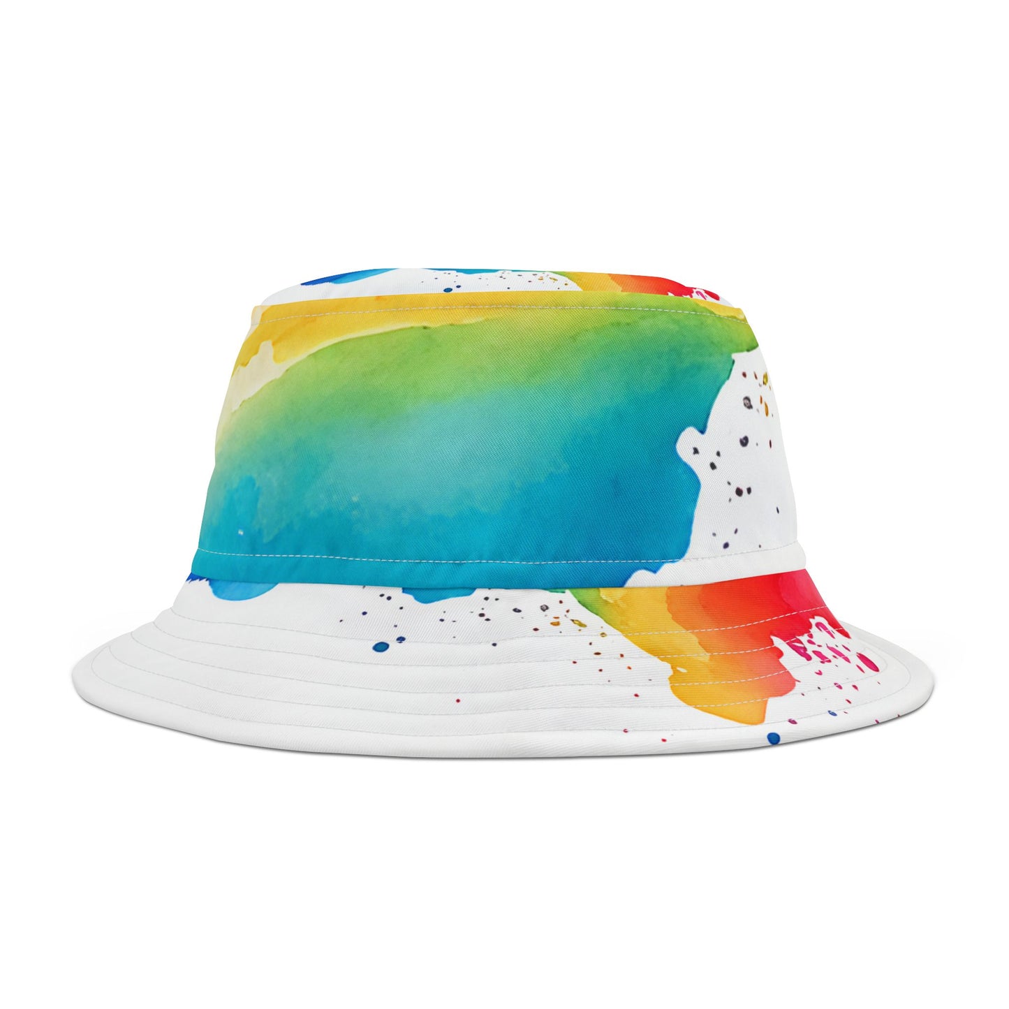Vibrant Watercolor Bucket Hat, Summer Accessory, Festival Wear, Beach Hat, Unisex Outdoor Hat, Gift for Art Lovers