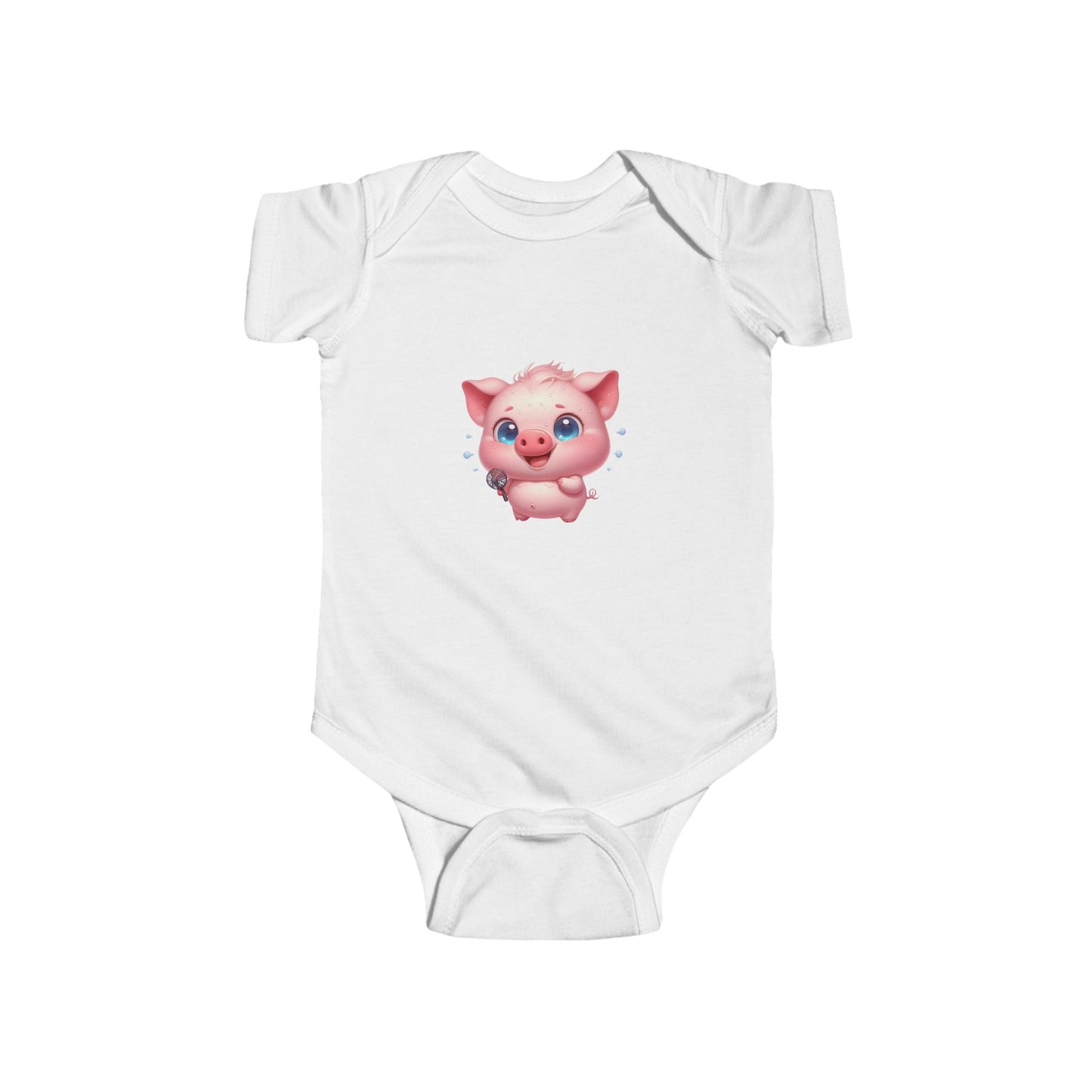 Adorable Piglet Baby Bodysuit | Infant Outfit, Cute Baby Clothing, Gift for New Parents, Baby Shower Gift, Animal Lover Apparel