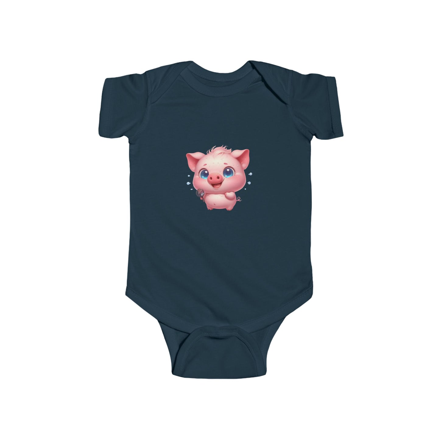 Adorable Piglet Baby Bodysuit | Infant Outfit, Cute Baby Clothing, Gift for New Parents, Baby Shower Gift, Animal Lover Apparel