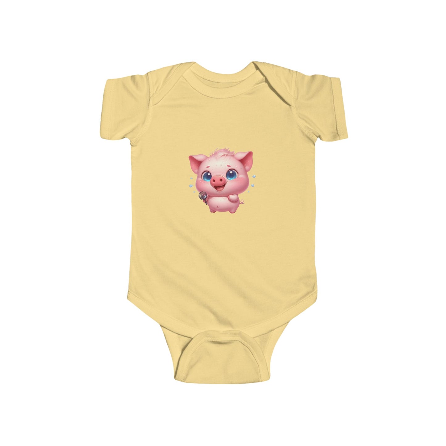 Adorable Piglet Baby Bodysuit | Infant Outfit, Cute Baby Clothing, Gift for New Parents, Baby Shower Gift, Animal Lover Apparel