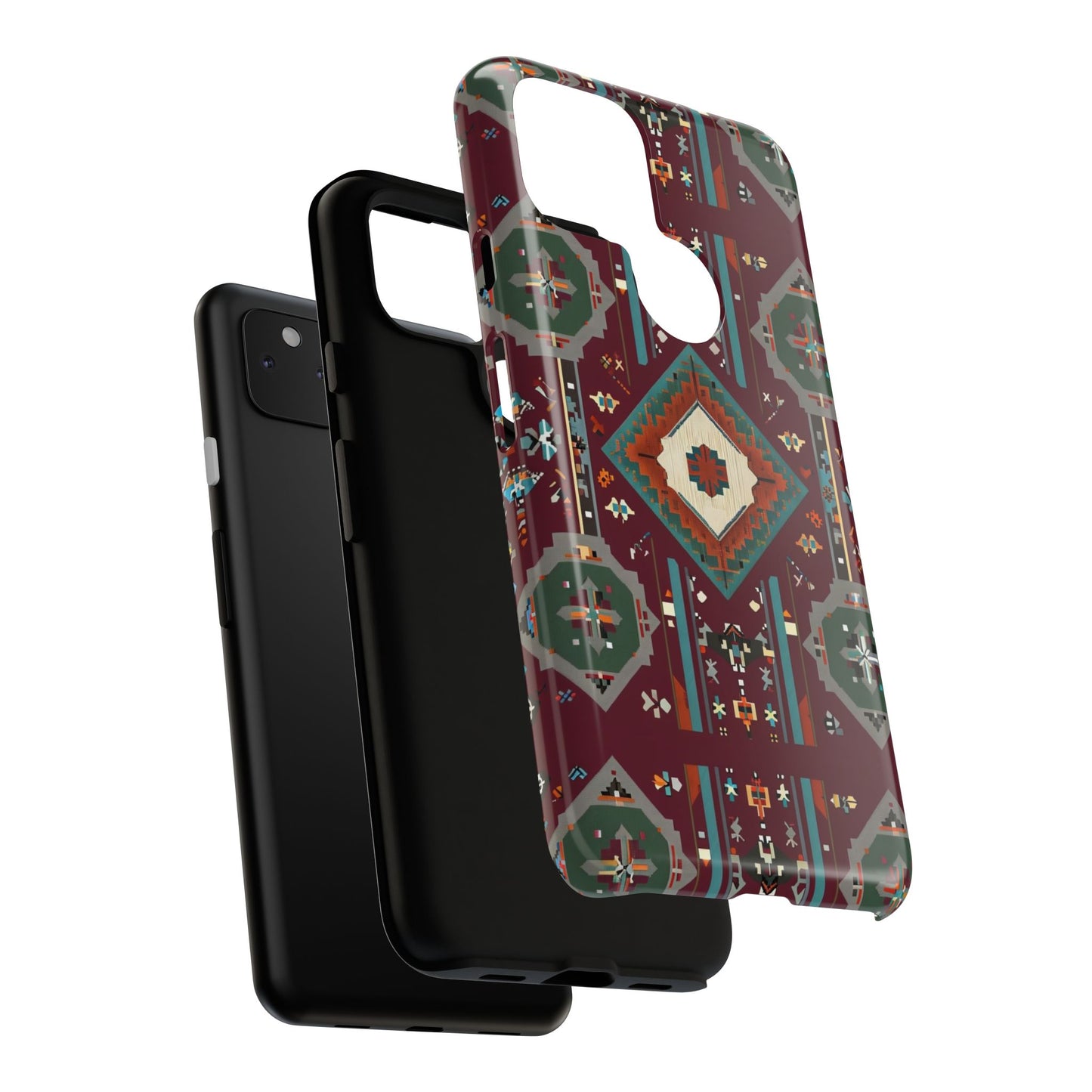 Tribal Pattern Phone Case - Boho Chic, Tough Durable Cover, Stylish Tech Accessory, Gift for Him/Her, Festival Essentials
