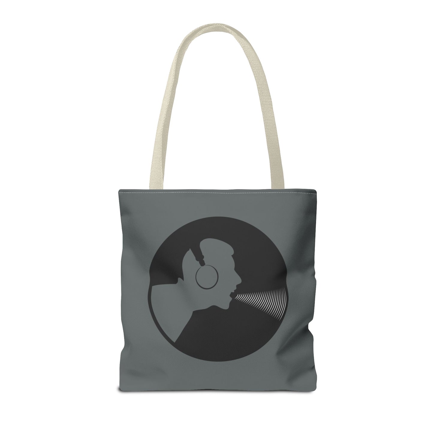 Music Lover's Tote Bag, Stylish Bag for Vinyl Enthusiasts, Gift for Music Lovers, Unique Shopping Tote, Record Player Accessory