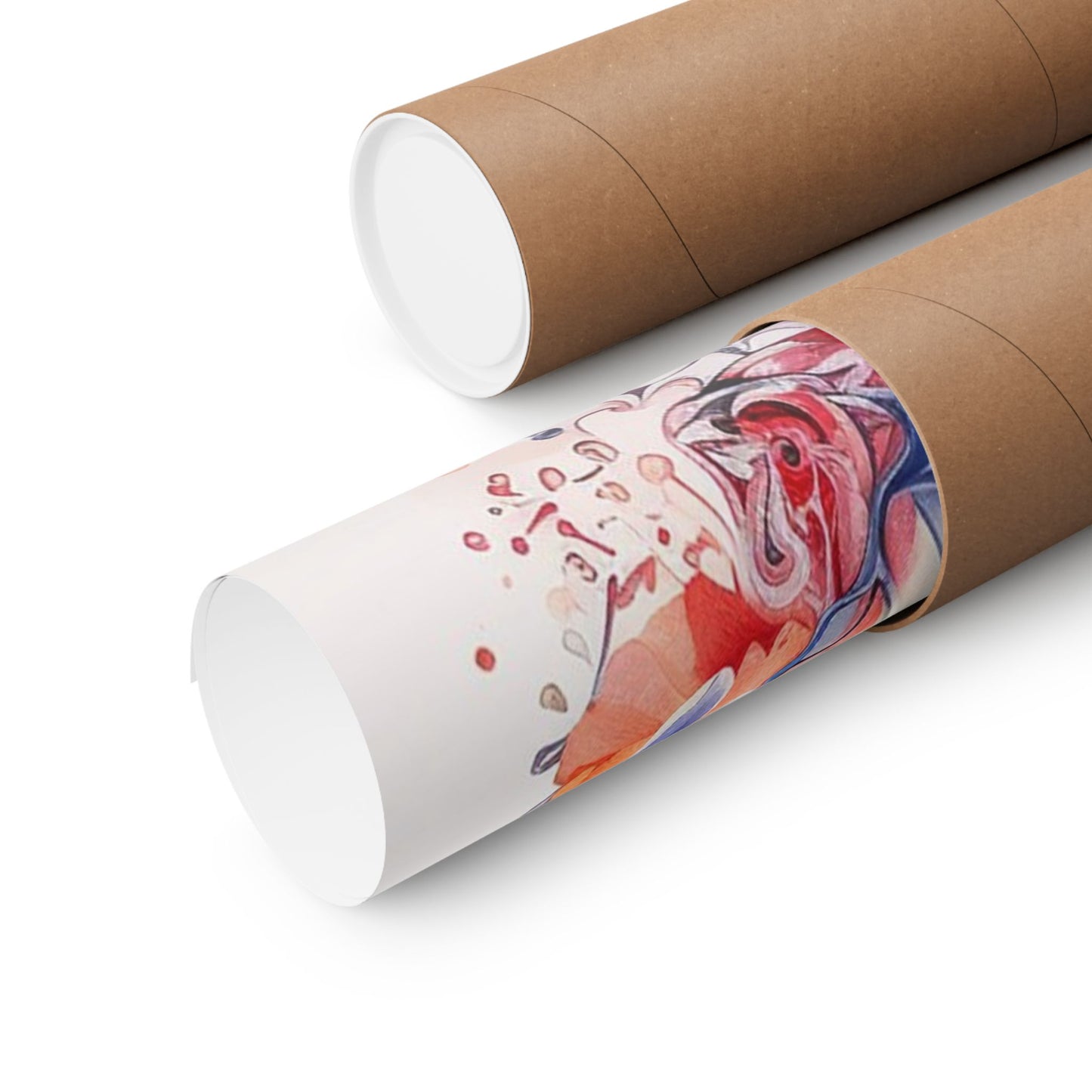 Butterfly Watercolor Wall Poster — Floral Pastel Matte Vertical Print