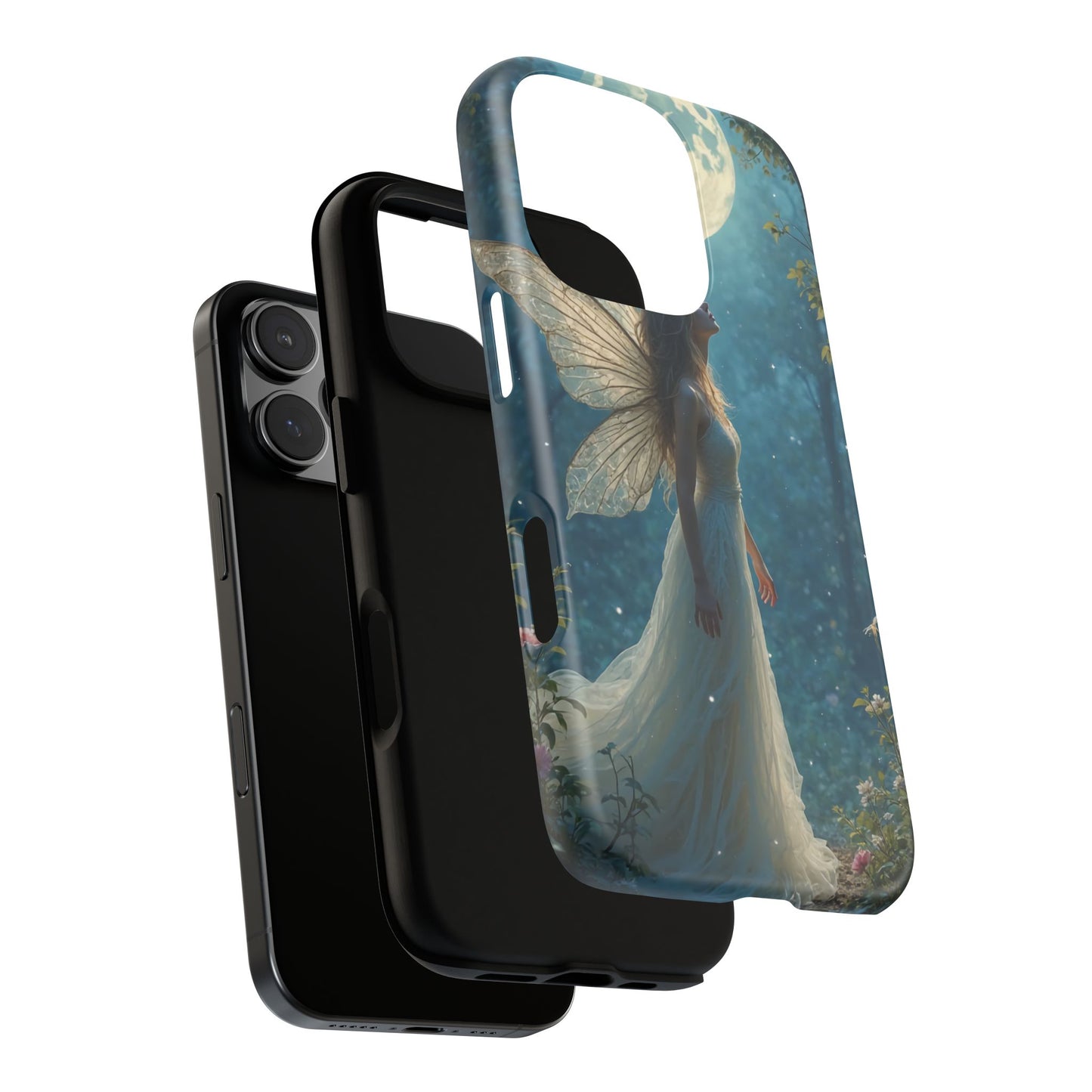Fairy Moon Phone Case | Tough Cases for Nature Lovers, Fantasy Gift, Boho Phone Accessory, Ethereal Aesthetic, Magical Design