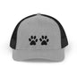 Paw Print Snapback Trucker Cap - Dog Lovers Hat, Pet Dad Gift, Adjustable Cap for Animal Lovers, Outdoor Activities, Casual Wear