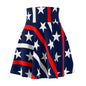 Star-Spangled Women's Skater Skirt | Patriotic Fashion, 4th of July Outfit, Casual Wear, Festive Party Skirt, Summer Style