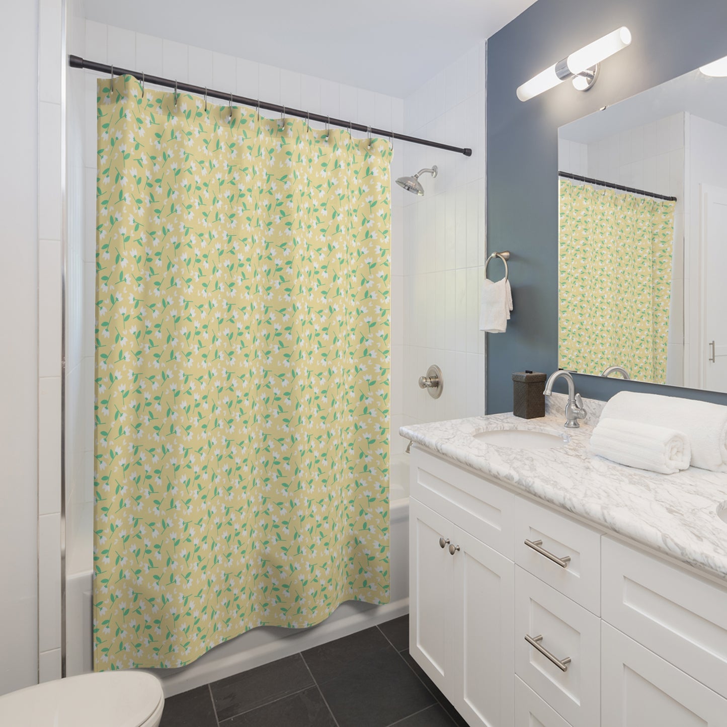 Bright Floral Shower Curtains for Vibrant Bathrooms, Nature-Inspired Decor, Spring Home Refresh, Gift for Housewarming, Bathroom [...]