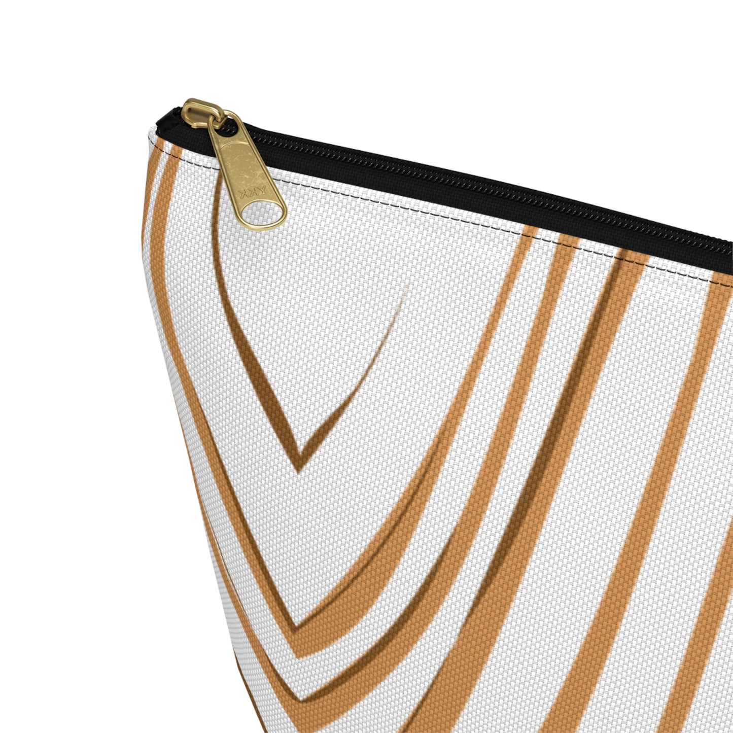 Chic T-bottom Accessory Pouch, Stylish Makeup Bag, Canvas Cosmetic Case, Travel Organizer, Gifts for Her