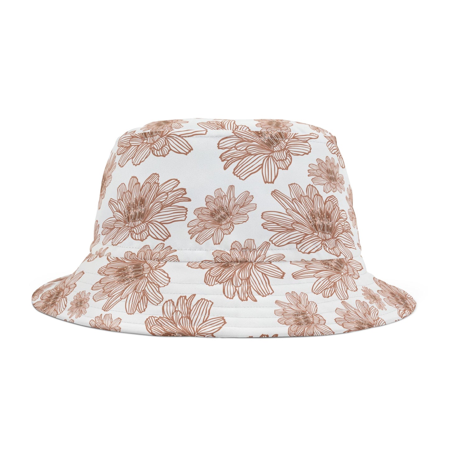 Boho Floral Bucket Hat - Summer Accessories, Beachwear, Sun Protection, Travel Hat, Festival Style