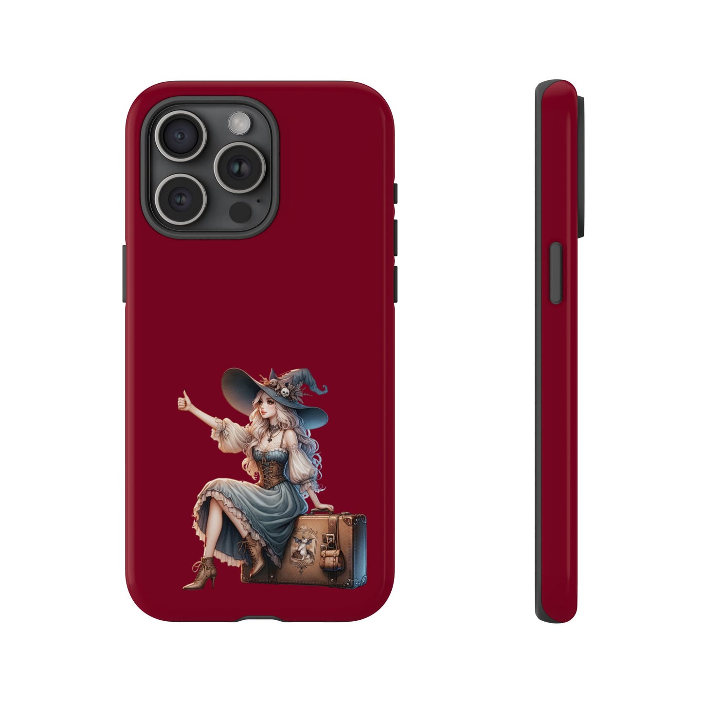 Witchy Phone Case - Magical, Durable - Halloween Gift, Cosplay Accessory, Cute Witch Design