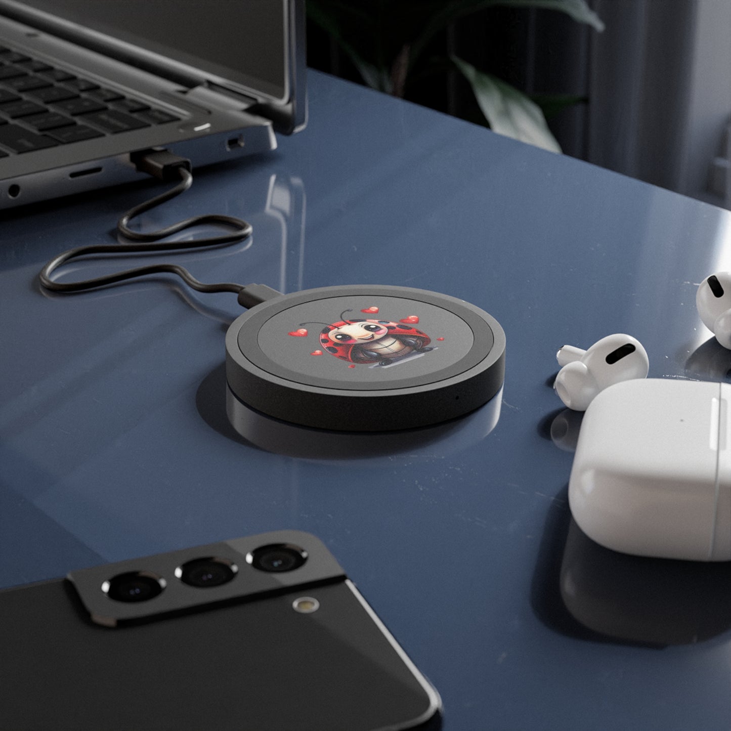 Wireless Charging Pad — Cute Ladybug Design, 5W Qi Fast Charger