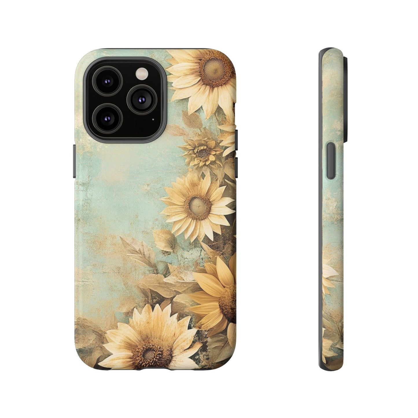 Sunflower Phone Case, Tough Shell Floral Cover, Nature Inspired Gift, Durable Protective Case, Perfect for Spring and Summer