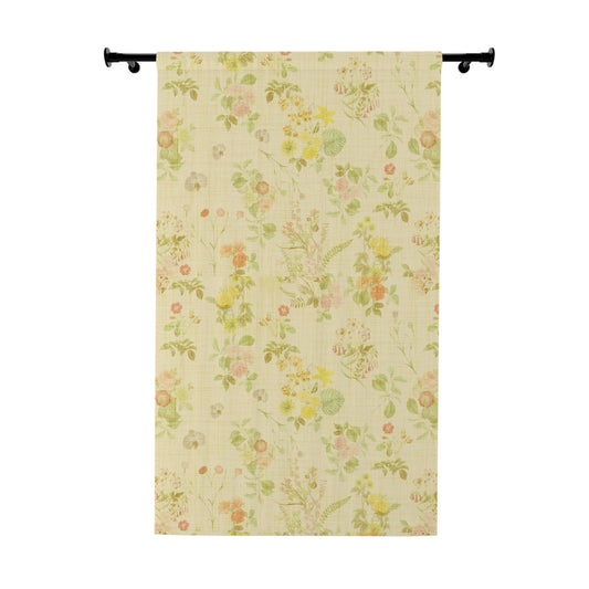 Floral Window Curtain, Elegant Home Decor, Cottage Style, Light Filtering, Living Room, Bedroom, Spring Vibes