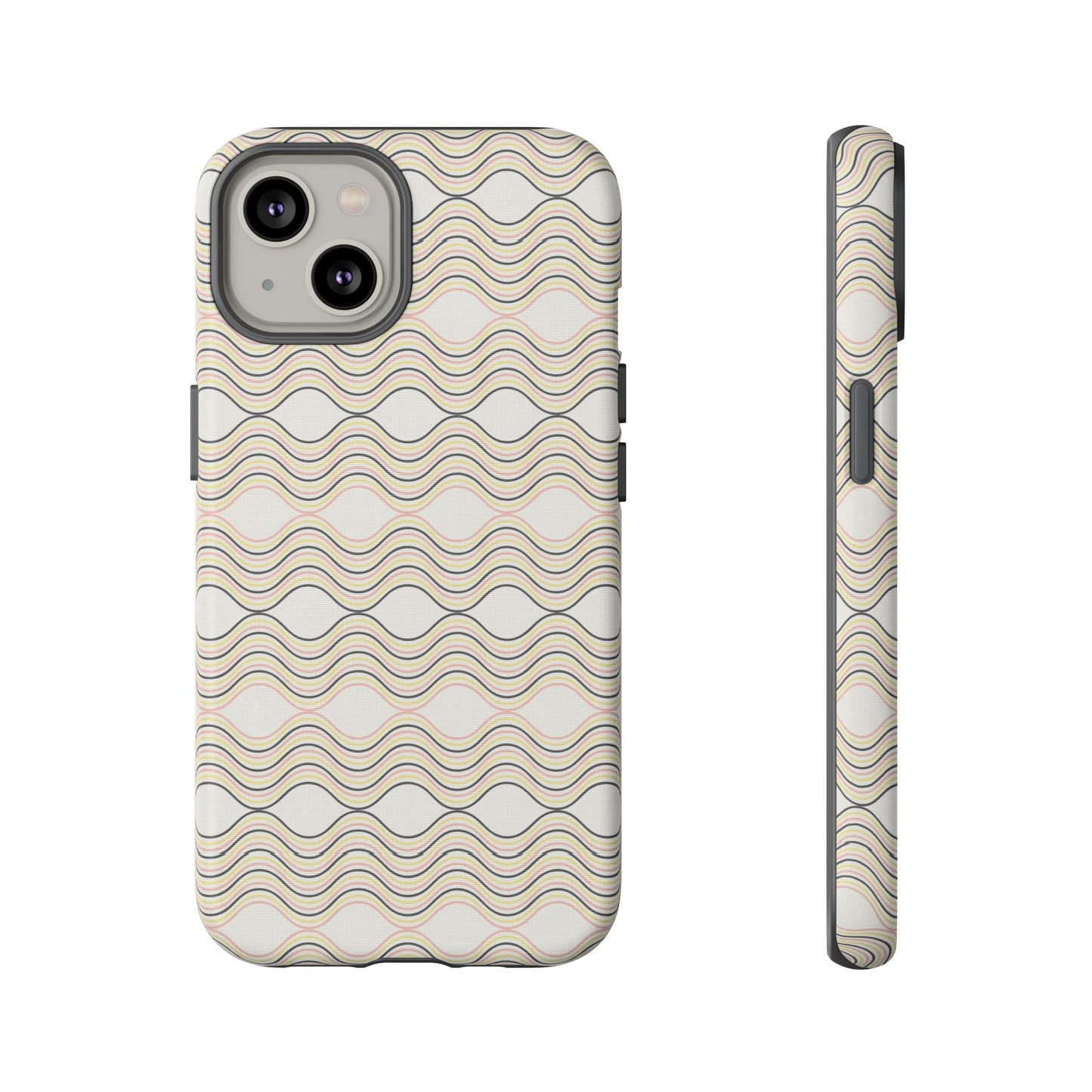 Stylish Phone Case for Tough Protection, Wavy Design, Chic Accessory, Gift for Her, Trendy Tech, Holiday Gift Idea