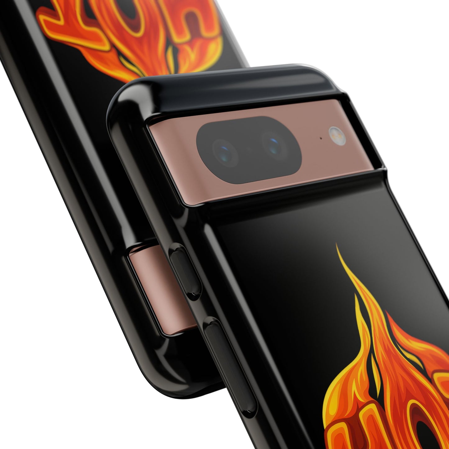 Stylish Phone Case, Hot Flames Design, Gift for Teens, Trendy Accessory, Protective Cover, Unique Phone Case