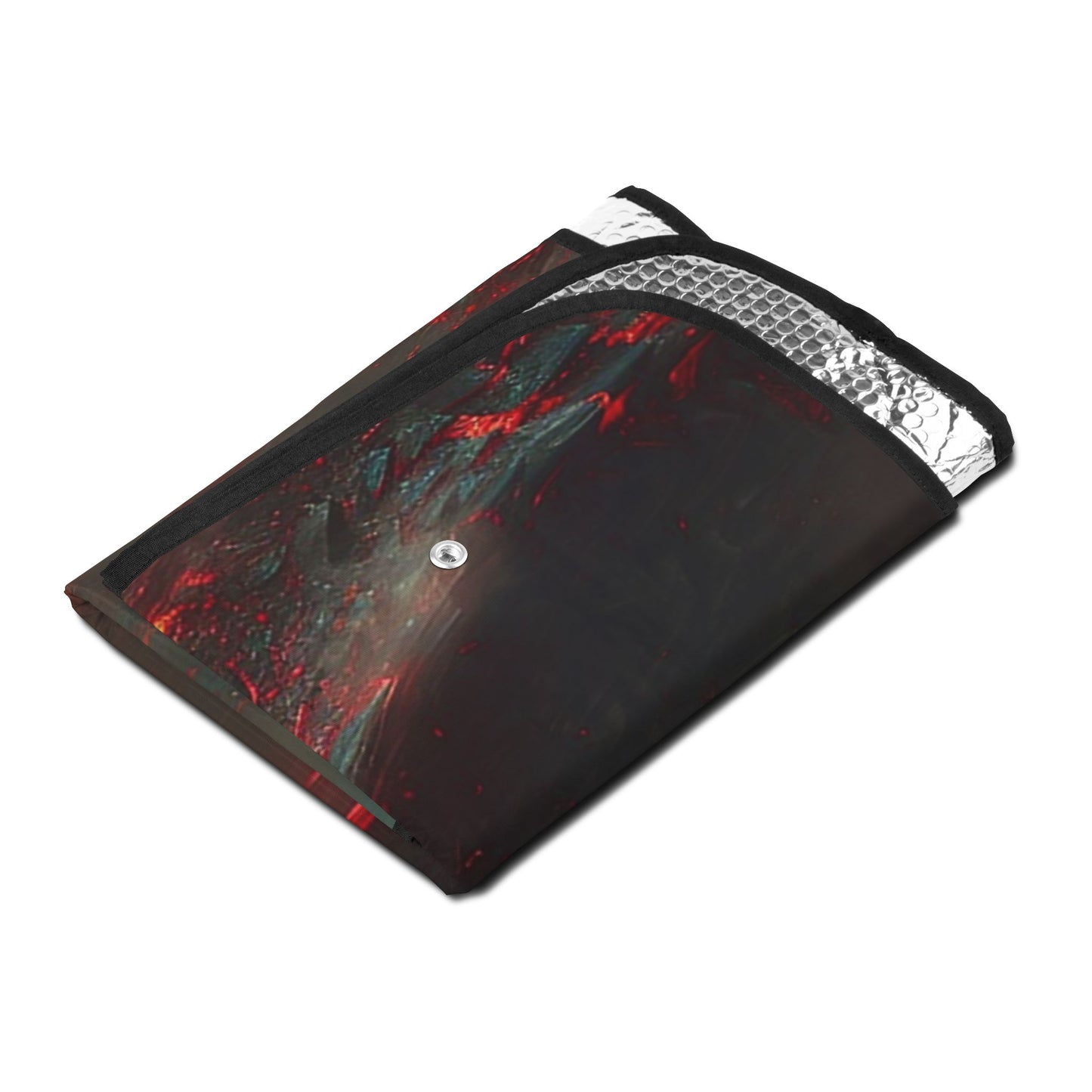 Dragon Storm Car Sun Shade — Windshield Sunshade with Fiery Dragon Art