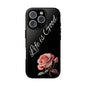 Floral Phone Case - Life is Good, Tough Phone Cover, Gift for Her, Rose Design, Personalized Phone Accessory, Stylish Tech Protector