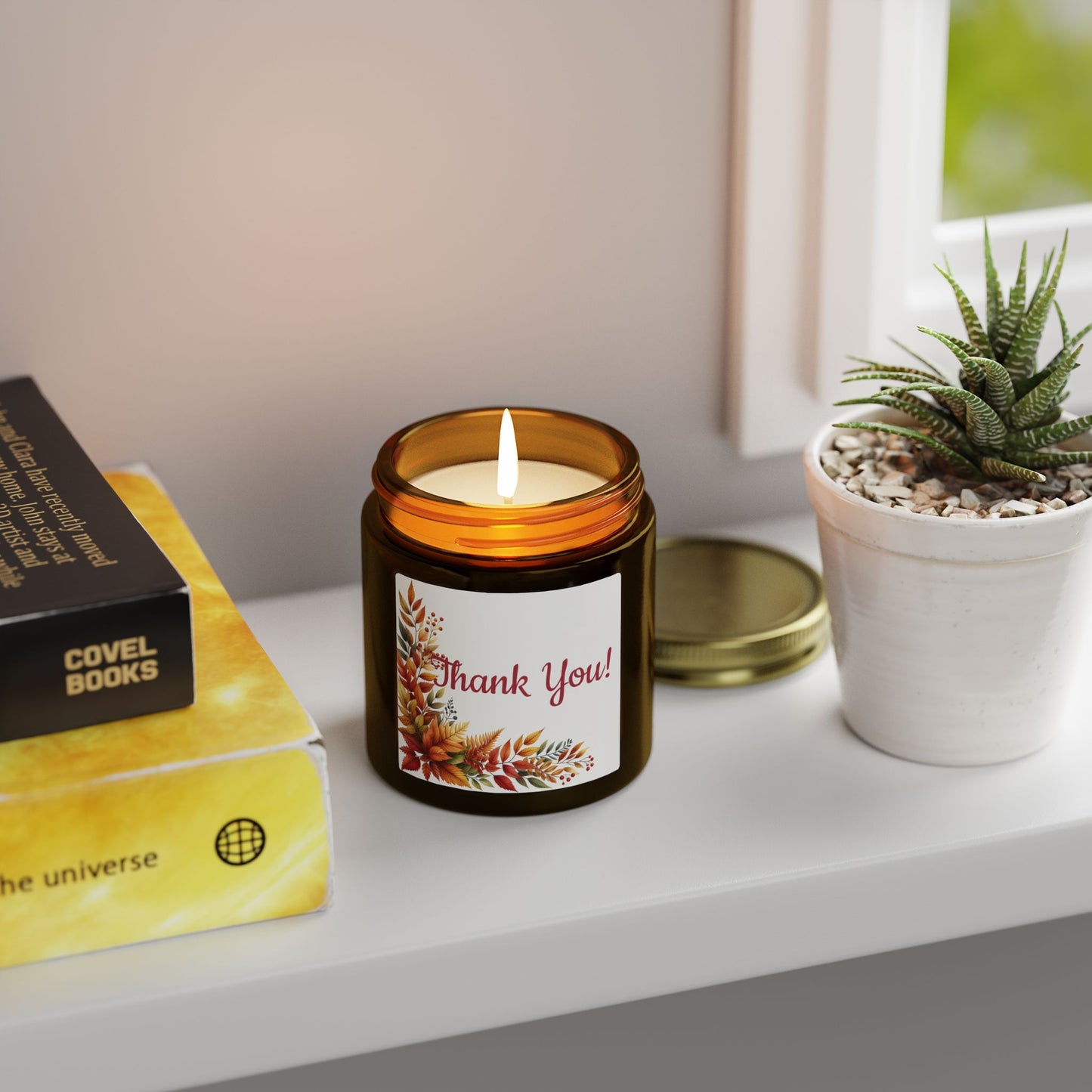 Thank You Scented Candle — Coconut Apricot Wax (4oz/9oz)