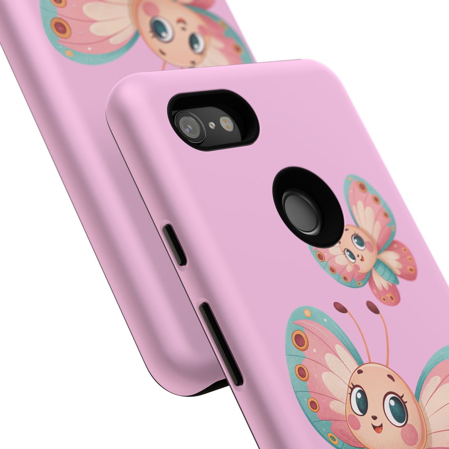Cute Butterfly Phone Case, Tough Phone Cover, Girly Phone Accessory, Unique Gift for Her, Kids Phone Case, Floral Design Case