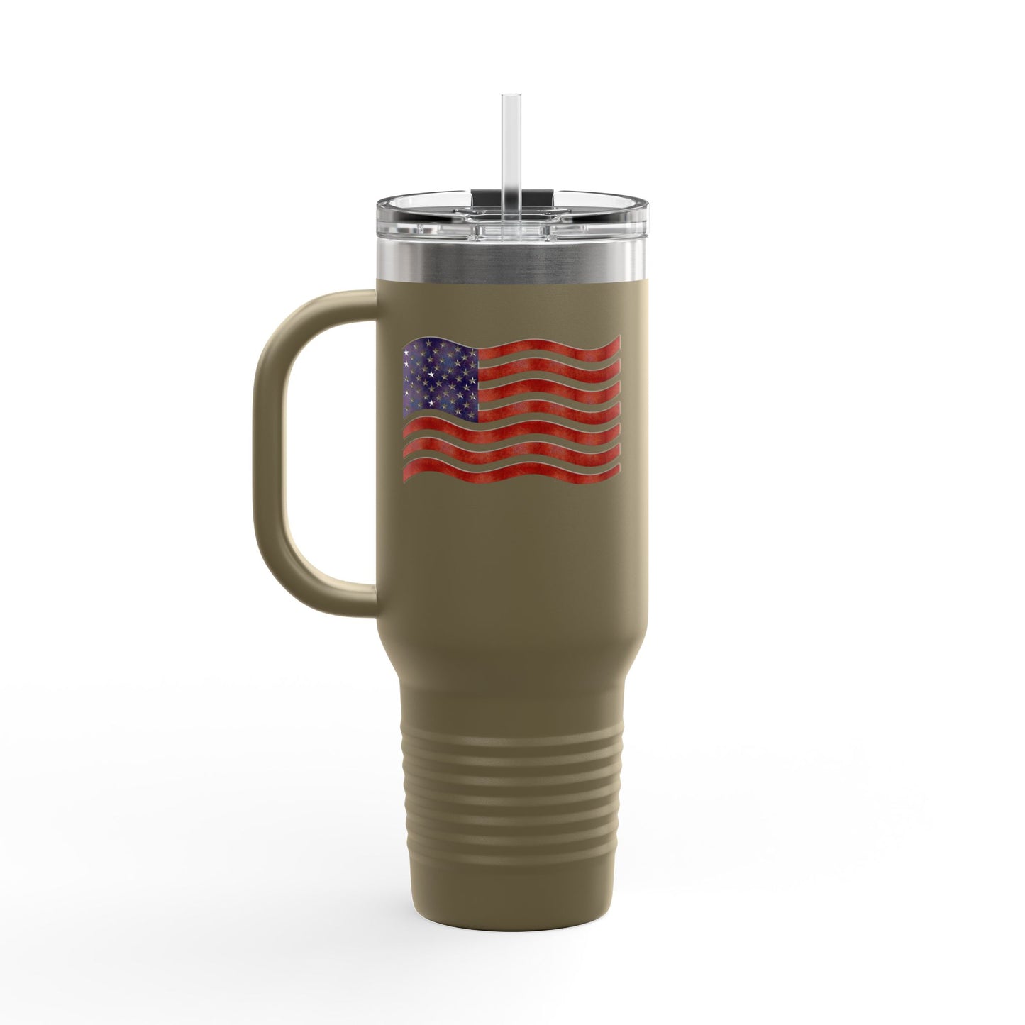 Insulated Travel Mug, 40oz - American Flag