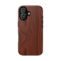Wood Grain Phone Case, Stylish Tough Cases, Nature-Inspired Protective Cover, Unique Gifts for Him and Her, Eco-Friendly Tech Accessory