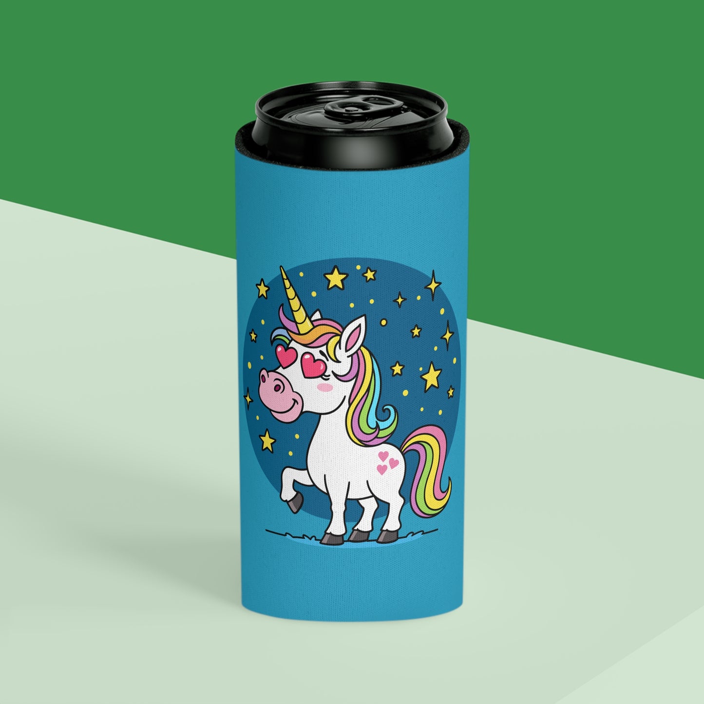 Whimsical Unicorn Can Cooler - Fun Drink Insulator for Parties, Birthdays, Summer BBQs, Magical Celebrations, Gift for Unicorn Lovers