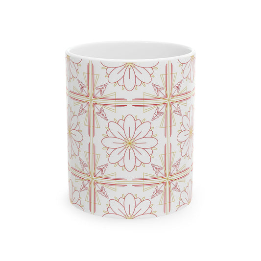 Chic Floral Ceramic Mug | Perfect for Tea Lovers, Coffee Gifts, Home Decor, Spring Celebrations, Mother's Day