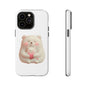 Cute Bear Phone Case, Tough Cases, Animal Lover Gift, Kids Accessories, Mother’s Day, Heartwarming Design