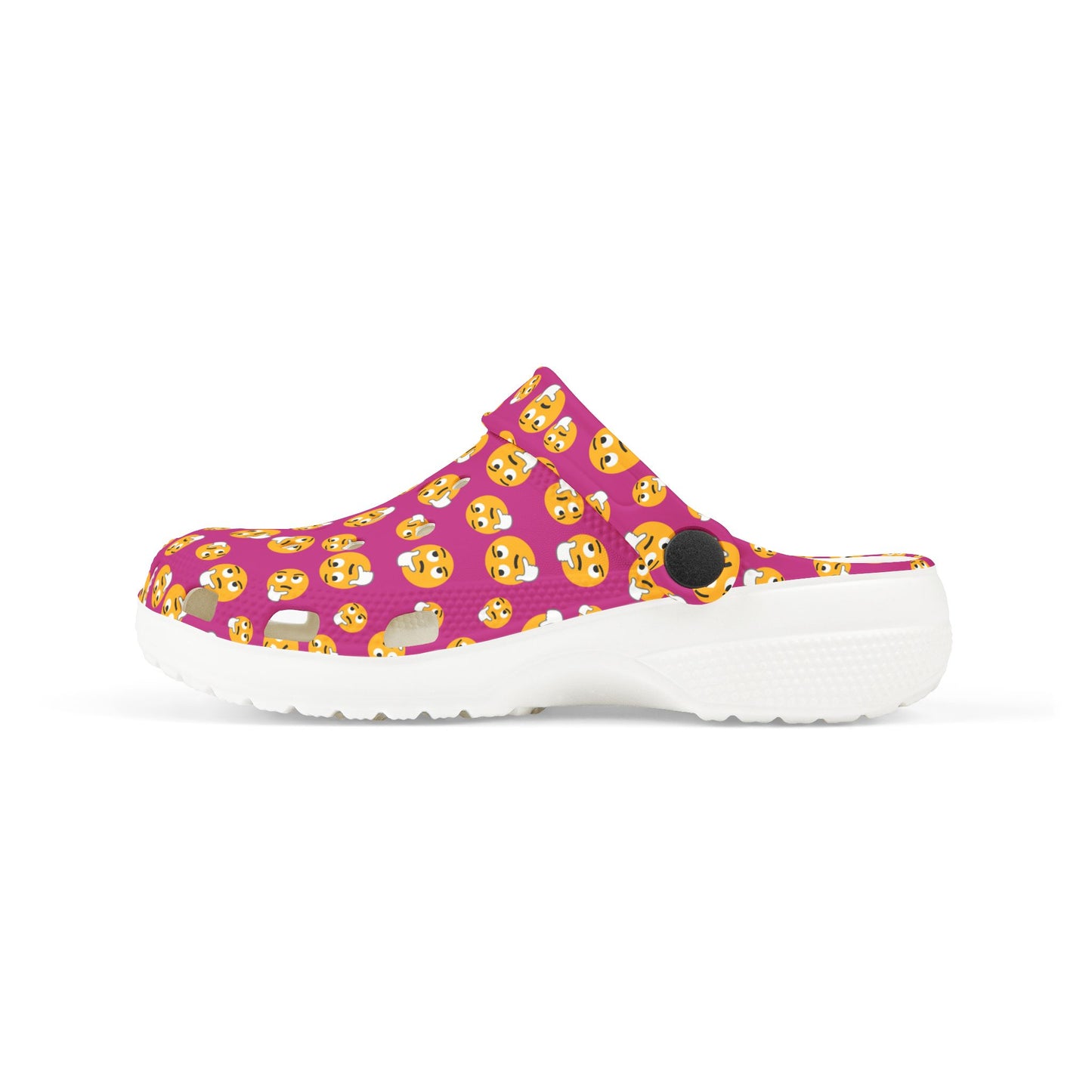 Playful Kids' EVA Foam Clogs with Emoji Design, Comfortable Summer Footwear, Fun Play Shoes, Emoji Clogs for Kids, Perfect for Beach or Home