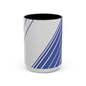 Elegant Stripe Accent Coffee Mug - Perfect for Gifts, Home Decor, Office, Birthdays, and Tea Lovers