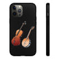 Musical Instrument Phone Case - Violin & Banjo Design, Music Lover Gift, Unique Phone Cover, Holiday Gift, Durable Tough Cases
