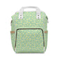 Stylish Floral Diaper Backpack for Moms, Versatile Baby Bag, Tote, Eco-Friendly, Gift for New Parents, Nursery Essential