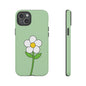 Floral Phone Case - Tough Cases for Nature Lovers, Cute Green Flower Design, iPhone Cover, Gift for Her, Spring Accessories