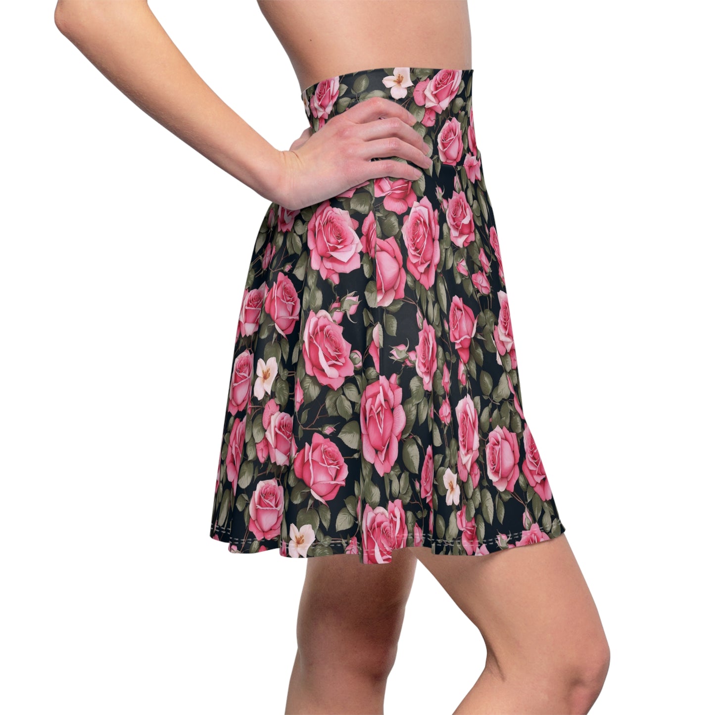 Floral Women’s Skater Skirt, Stylish Casual Summer Skirt, Perfect for Weddings, Parties, Festivals, Fashion Statement Piece