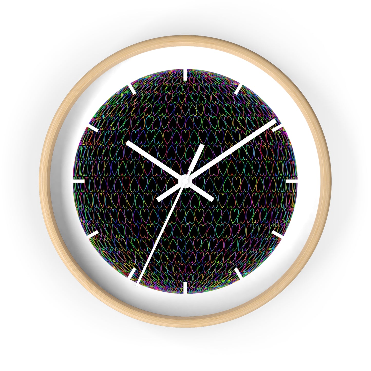 Vibrant Abstract Design Wall Clock - Colorful Home Decor, Artistic Timepiece, Unique Gift, Living Room Accent, Modern Wall Art