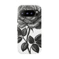 Elegant Floral Phone Case - Tough Cases, Black Rose Design, Floral Phone Cover, Stylish Phone Accessory, Gift for Her, Mother's Day