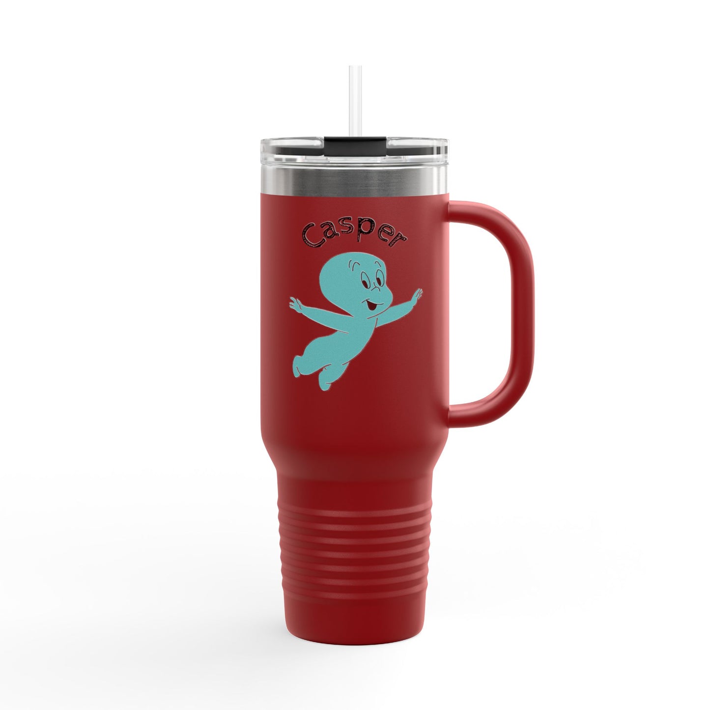 Casper the Friendly Ghost Insulated Travel Mug, Cute Ghost Mug for Kids, Personalize Your Drink, Halloween Gift, Durable Travel Cup