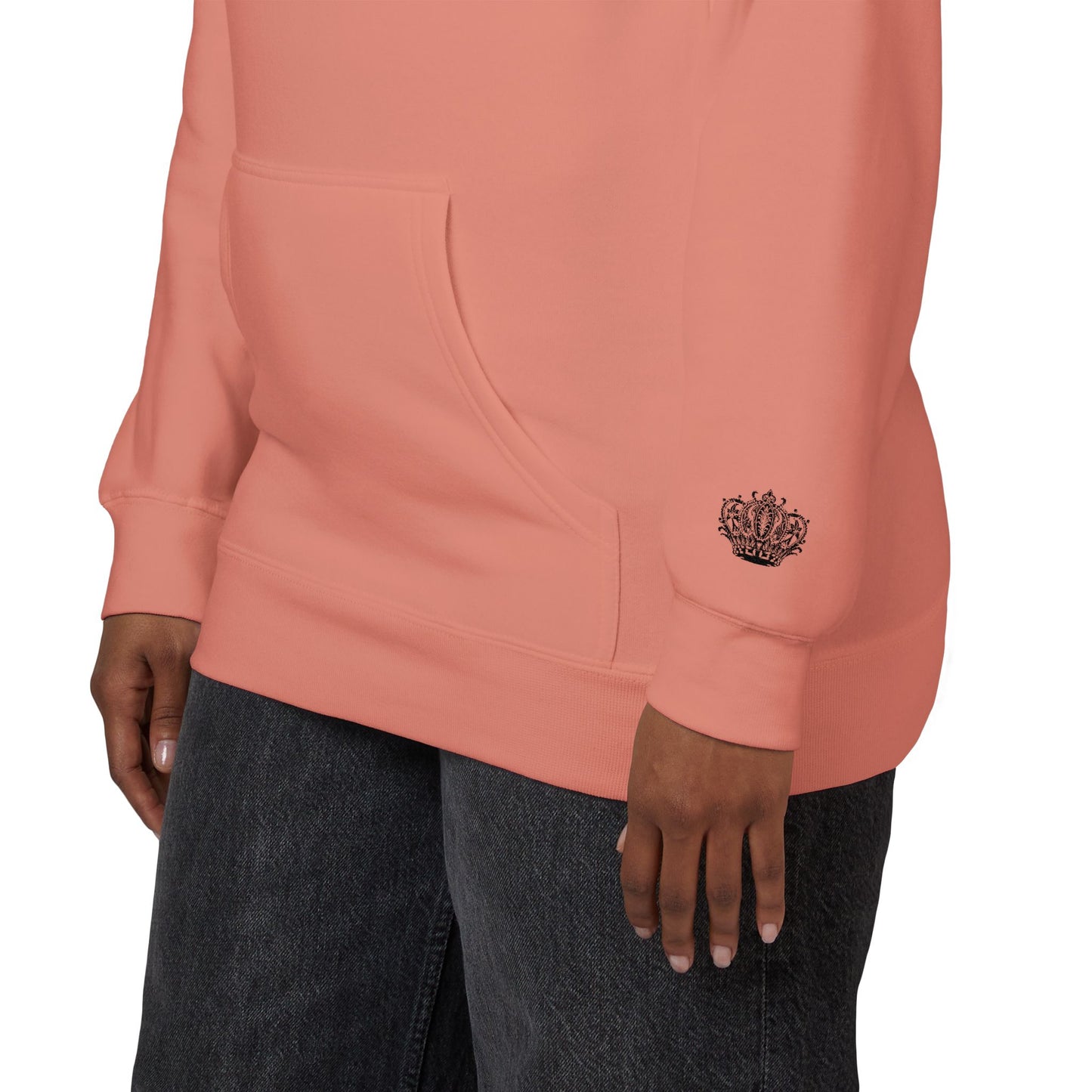 Crown Floral Unisex Fleece Hoodie | Cozy Streetwear, Perfect Gift for Him & Her, Autumn Fashion, Casual Wear, Trendy Outfit