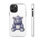 Cute Hippo Phone Case, Unique Tough Cases, Animal Lover Gift, Cute Animal Design, Baby Animal Phone Accessory