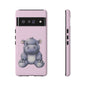 Cute Hippo Phone Case - Tough Cases, Animal Phone Cover, Kawaii Accessories, Gifts for Kids, Unique Tech Gear