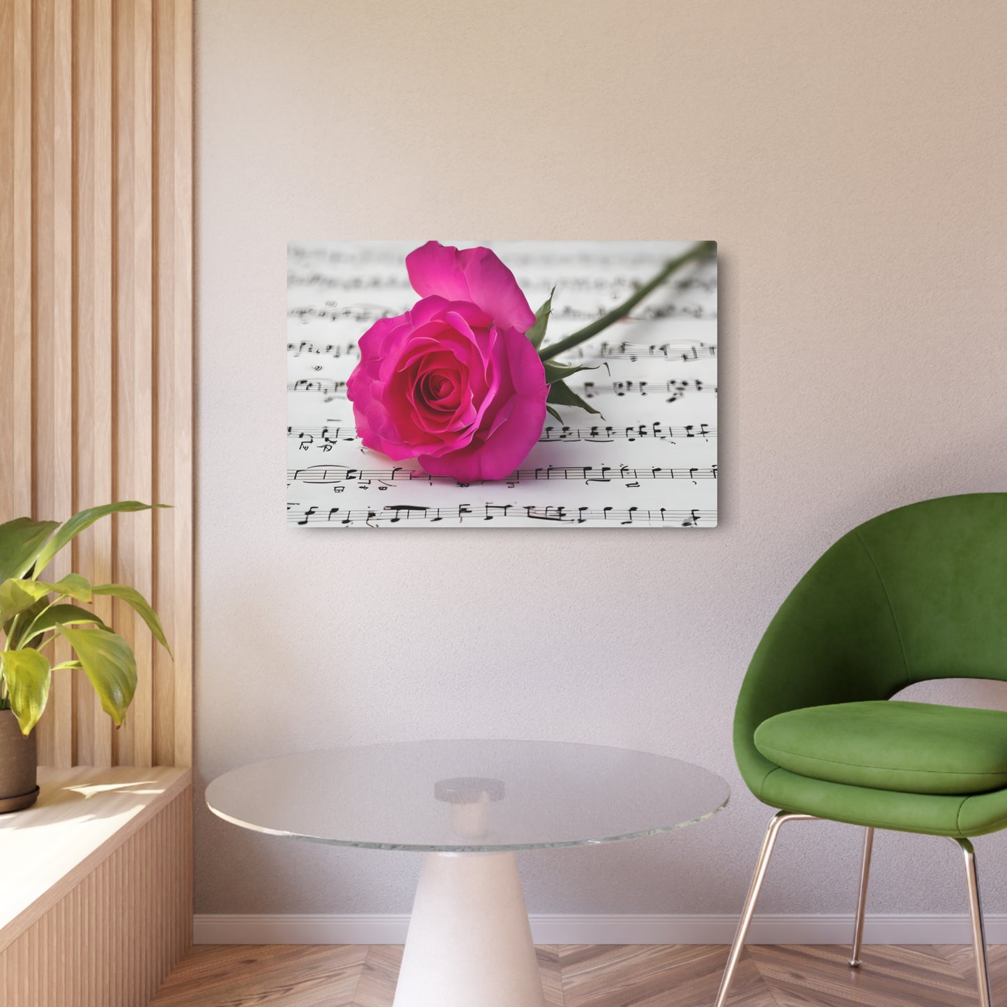 Elegant Floral Metal Art Sign - Pink Rose on Sheet Music Wall Décor, Perfect Gift for Music Lovers, Home Decor, Mother’s Day, Wedding, [...]
