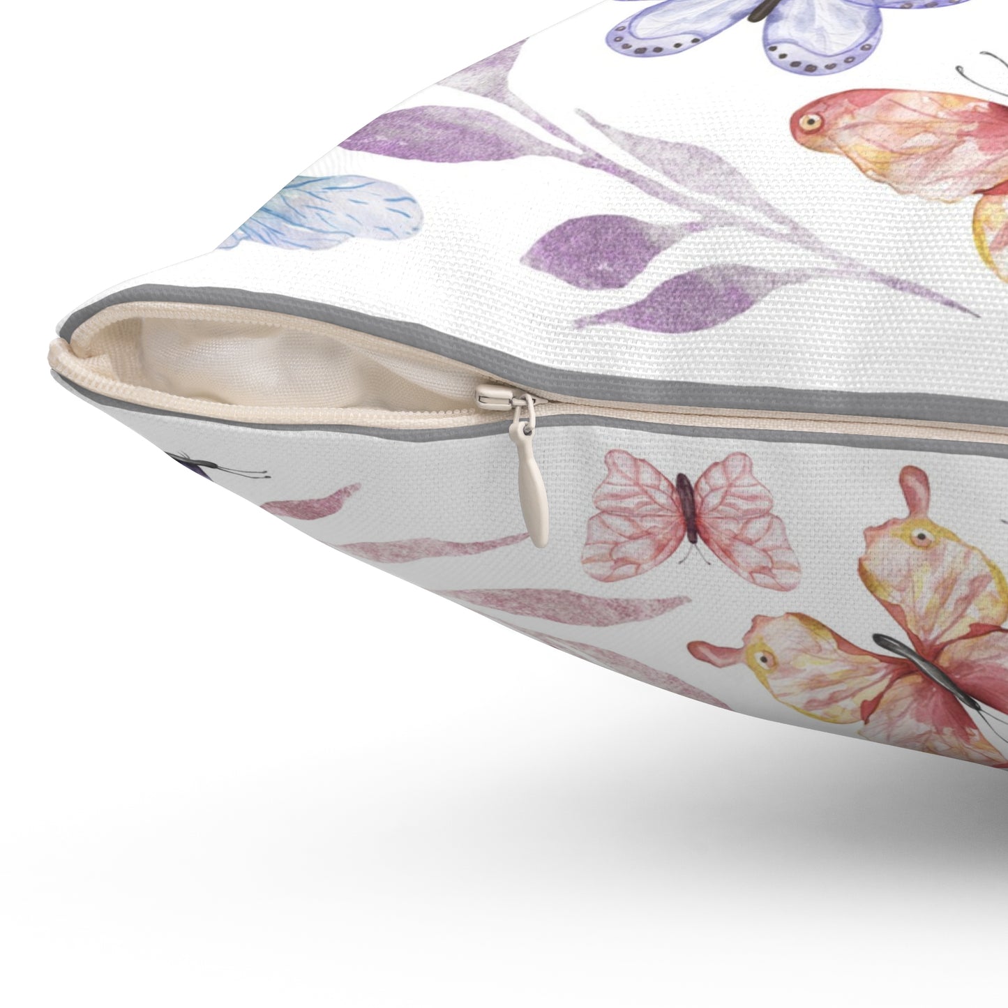 Spun Polyester Square Pillow - Wildflowers