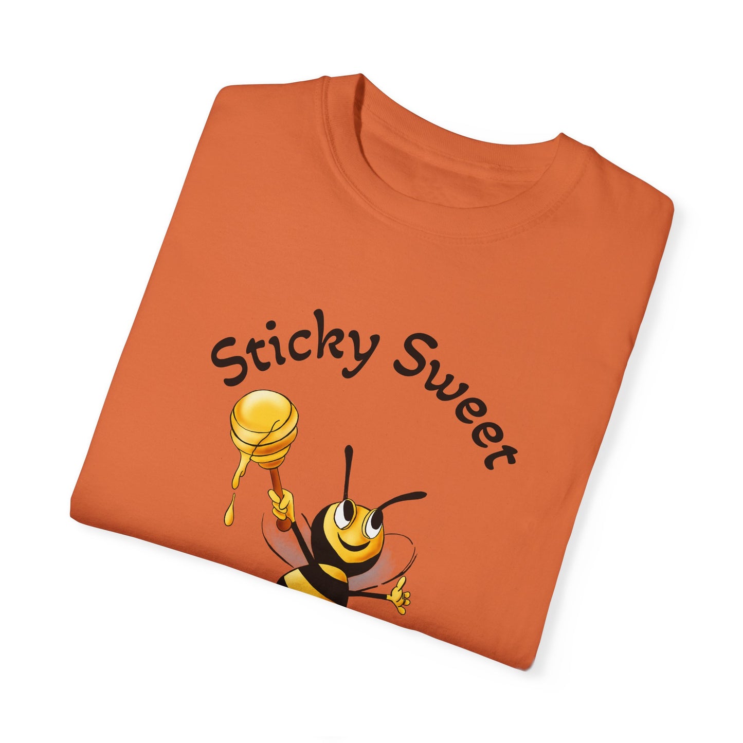 Bee-Themed Unisex T-Shirt - "Sticky Sweet" Graphic