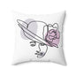 Elegant Fashion Illustration Pillow, Decorative Cushion, Home Decor, Gift for Fashion Lovers, Modern Art Pillows